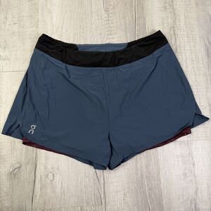 On Cloud Shorts Womens Small Blue Navy Essential 3” Inch Lined Running Outdoor O